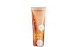 Tube stratifié transparent, imprimé en orange pour produits cosmétiques naturels, avec bouchon à visser